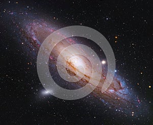 The Andromeda Galaxy M31 in the night sky