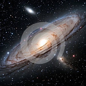 Andromeda Galaxy in the night sky