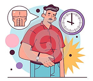 Andropause or male menopause. Decrease in the male hormone