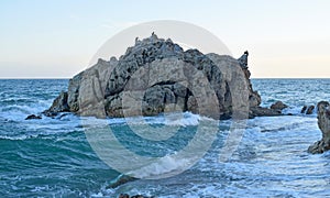 Andscapes of the coasts in Tossa in Gerona