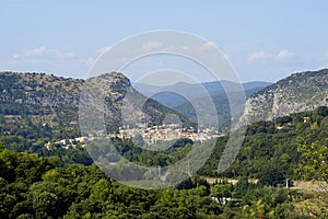 Anduze, French city of the Cevennes photo