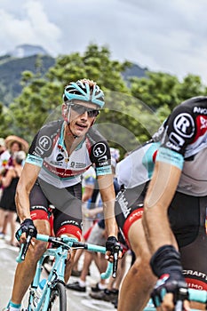 Andy Schleck Climbing Alpe D'Huez