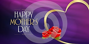 International Happy Mother`s Day. Billboard, Poster, Social Media, Greeting Card template. Turkish: Anneler Gununuz Kutlu Olsun. photo