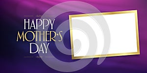 International Happy Mother`s Day. Billboard, Poster, Social Media, Greeting Card template. Turkish: Anneler Gununuz Kutlu Olsun. photo