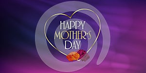 International Happy Mother`s Day. Billboard, Poster, Social Media, Greeting Card template. Turkish: Anneler Gununuz Kutlu Olsun. photo