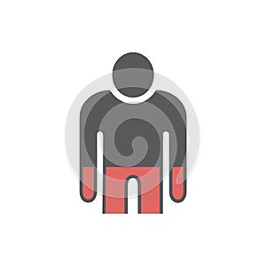 Anemia icon. Vector sign for web graphic.