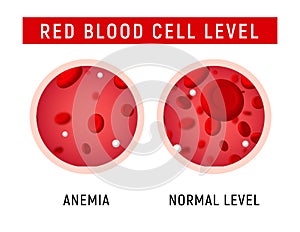 Anemia problem circulatory iron body diagram background. Anaemia biology blood isolated medical normal icon.