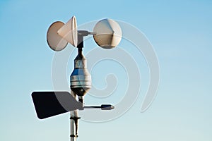 Anemometer on weather station