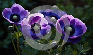 A beautiful photograph of Anemone coronaria photo