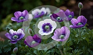 A beautiful photograph of Anemone coronaria photo