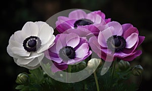 A beautiful photograph of Anemone coronaria photo