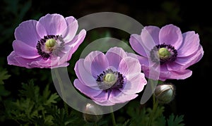 A beautiful photograph of Anemone coronaria photo