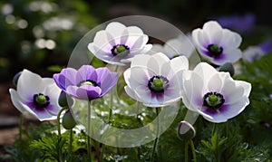 A beautiful photograph of Anemone coronaria photo