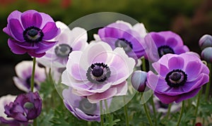 A beautiful photograph of Anemone coronaria photo