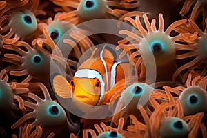 Anemonefish reef marine clown sea ocean anemone tropical underwater clownfish nature animals fish