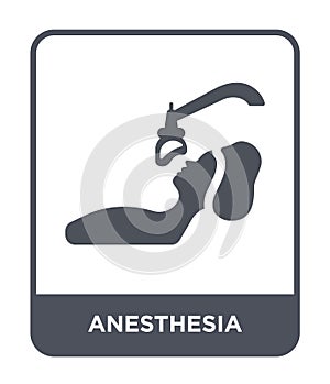 anesthesia icon in trendy design style. anesthesia icon isolated on white background. anesthesia vector icon simple and modern