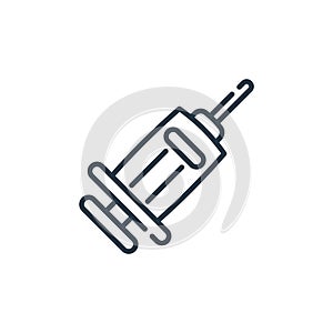 anesthesia icon vector from dentist concept. Thin line illustration of anesthesia editable stroke. anesthesia linear sign for use