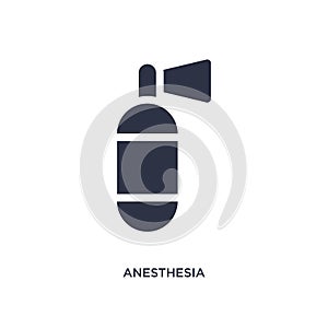 anesthesia icon on white background. Simple element illustration from medical concept