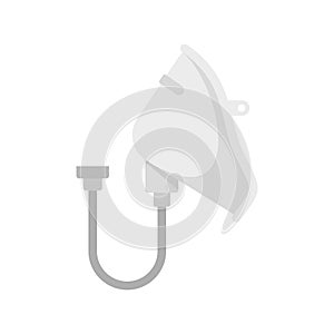 Anesthesia mask icon flat isolated vector