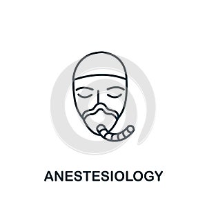 Anesthesiology icon from medical collection. Simple line element Anesthesiology symbol for templates, web design and infographics