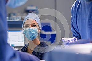 Anesthetist in operation theatre