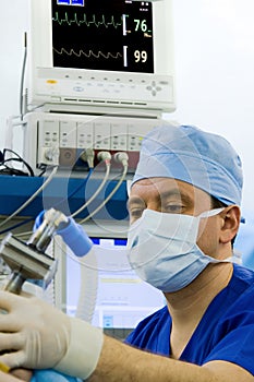 Anesthetist working at this workplace