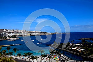 Anfi del Mar beach canary island landscape