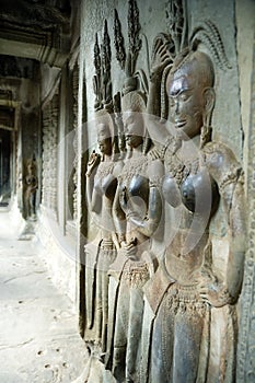 Ang Kor Wat wall carvings