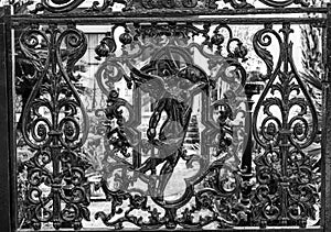 Angel Black Iron Gate Garden District New Orleans Louisiana photo