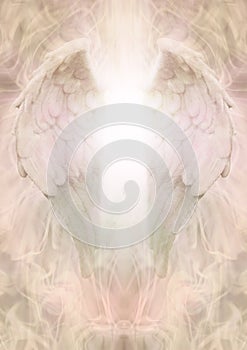 Angel Blessing Golden Memo Background Template