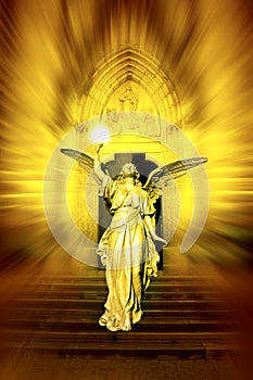 Angel bringing divine light