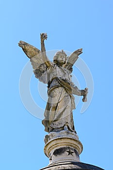 Angel on Cemetery La Recoleta,  Buenos Aires. Argentina photo