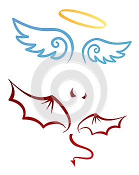 Angel and devil