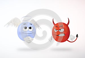 Angel and devil