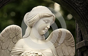 Angel with a female face