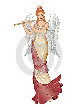 Angel with flute