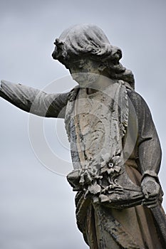 Angel found at Oakwood Cemetery in Fort Worth Texas