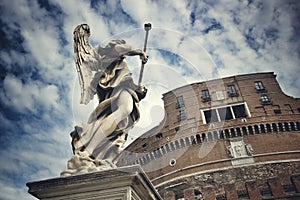 Angel in front of Mausoleum of Hadrian