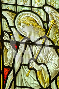 Angel Gabriel Stained Glass Window photo