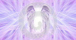 Angel Healing Lilac Lattice background