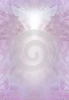 Angel Healing spiritual diploma award certificate template background