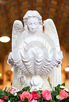 Angel of Holy water font