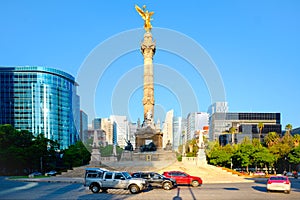 The Angel of Independence at Paseo de la Reforma in Mexico City