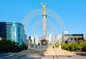 The Angel of Independence at Paseo de la Reforma in Mexico City photo