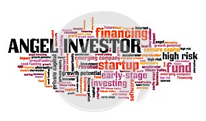 Angel investor word cloud