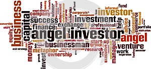 Angel investor word cloud