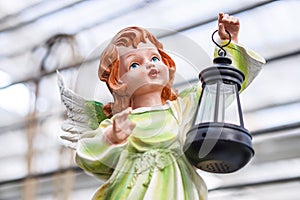 angel with lantern