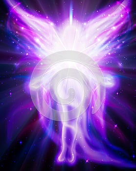 Angel of light and love doing a miracle, angel meditation