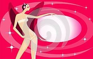 Angel listen to music