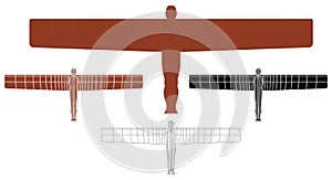 Angel of the North in front view